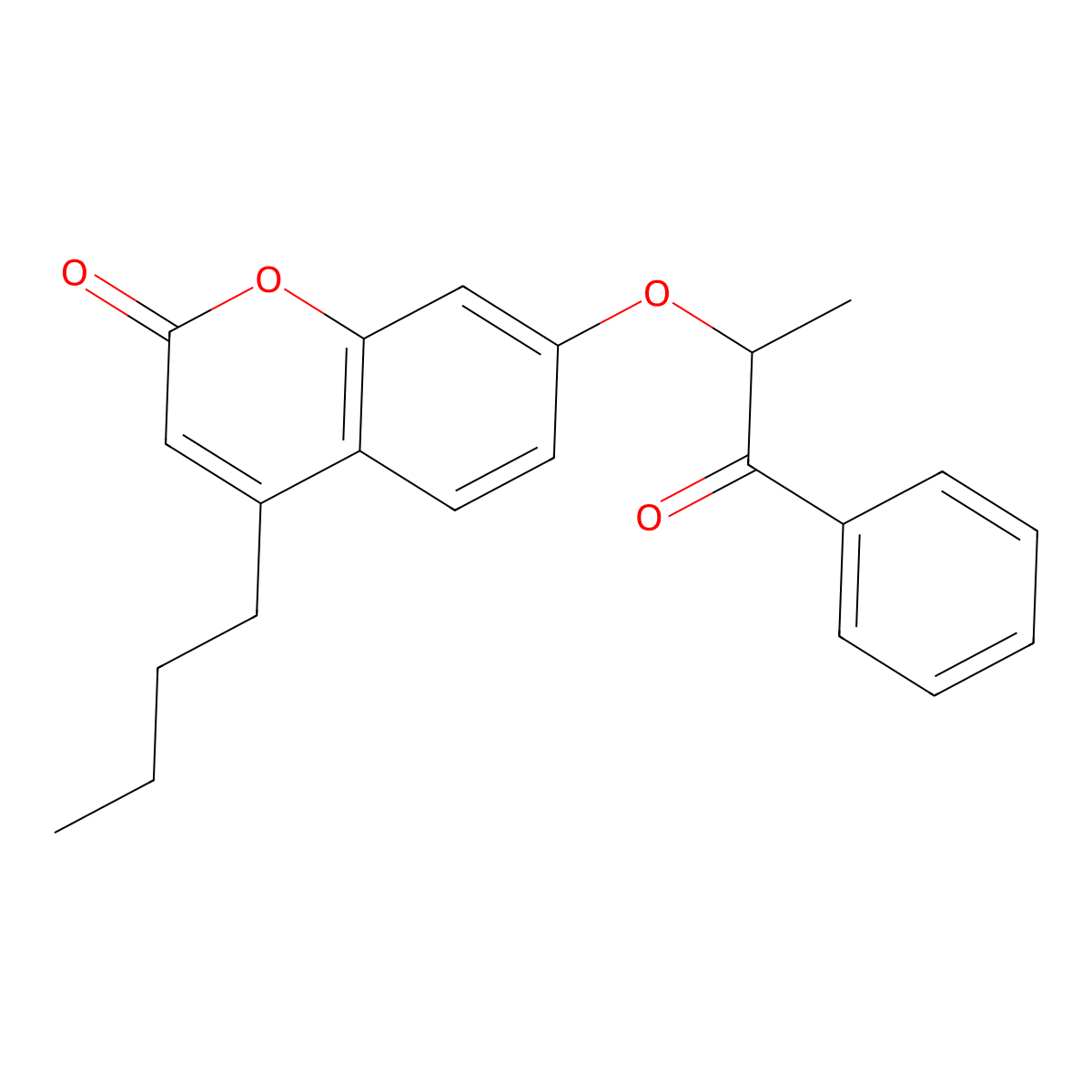 4-butyl-7-(1-methyl-2-oxo-2-phenylethoxy)-2H-chromen-2-one molecular structure, CAS 374767-05-2