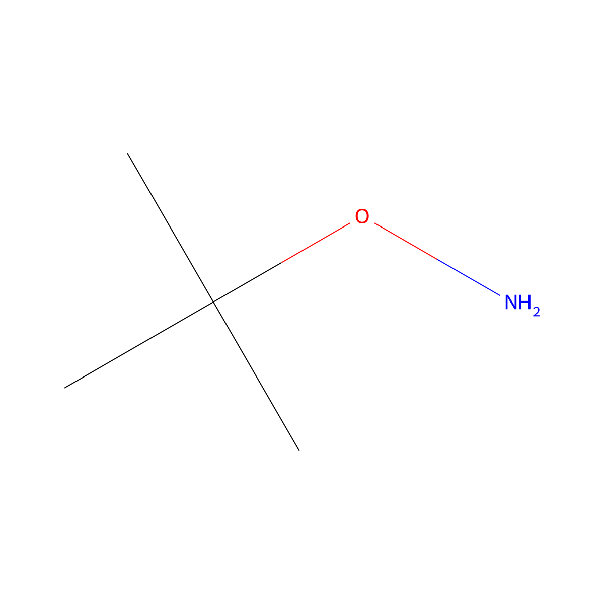 O-tert-butylhydroxylamine molecular structure, CAS 37477-16-0