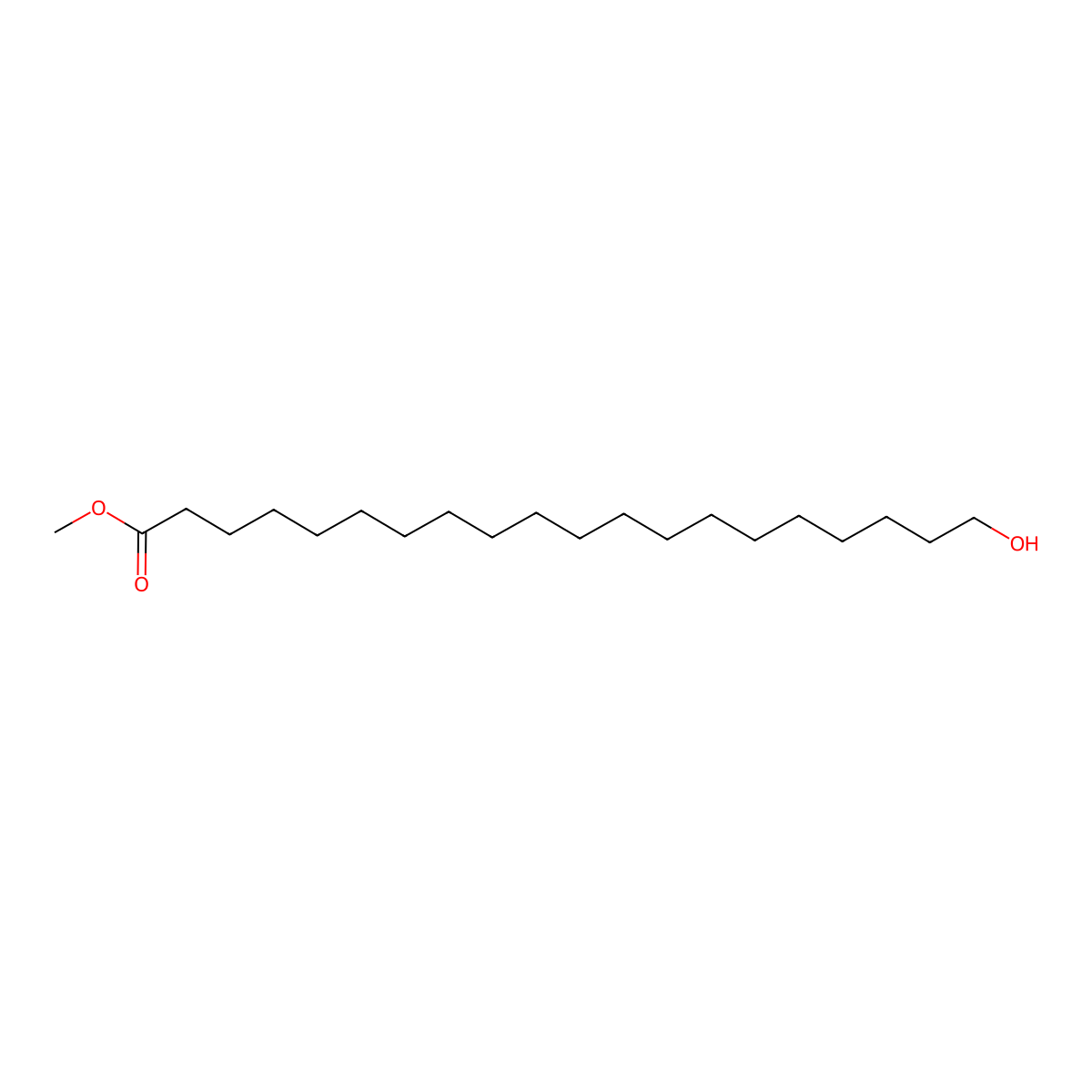 Methyl 20-hydroxyeicosanoate molecular structure, CAS 37477-29-5