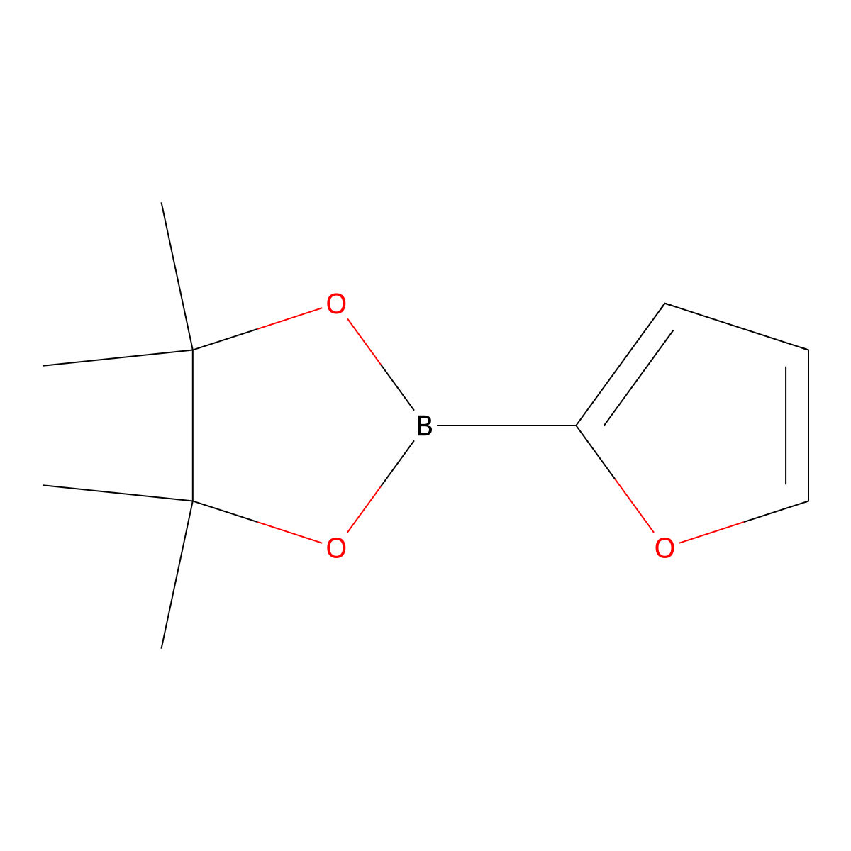 2-(Furan-2-yl)-4,4,5,5-tetramethyl-1,3,2-dioxaborolane molecular structure, CAS 374790-93-9