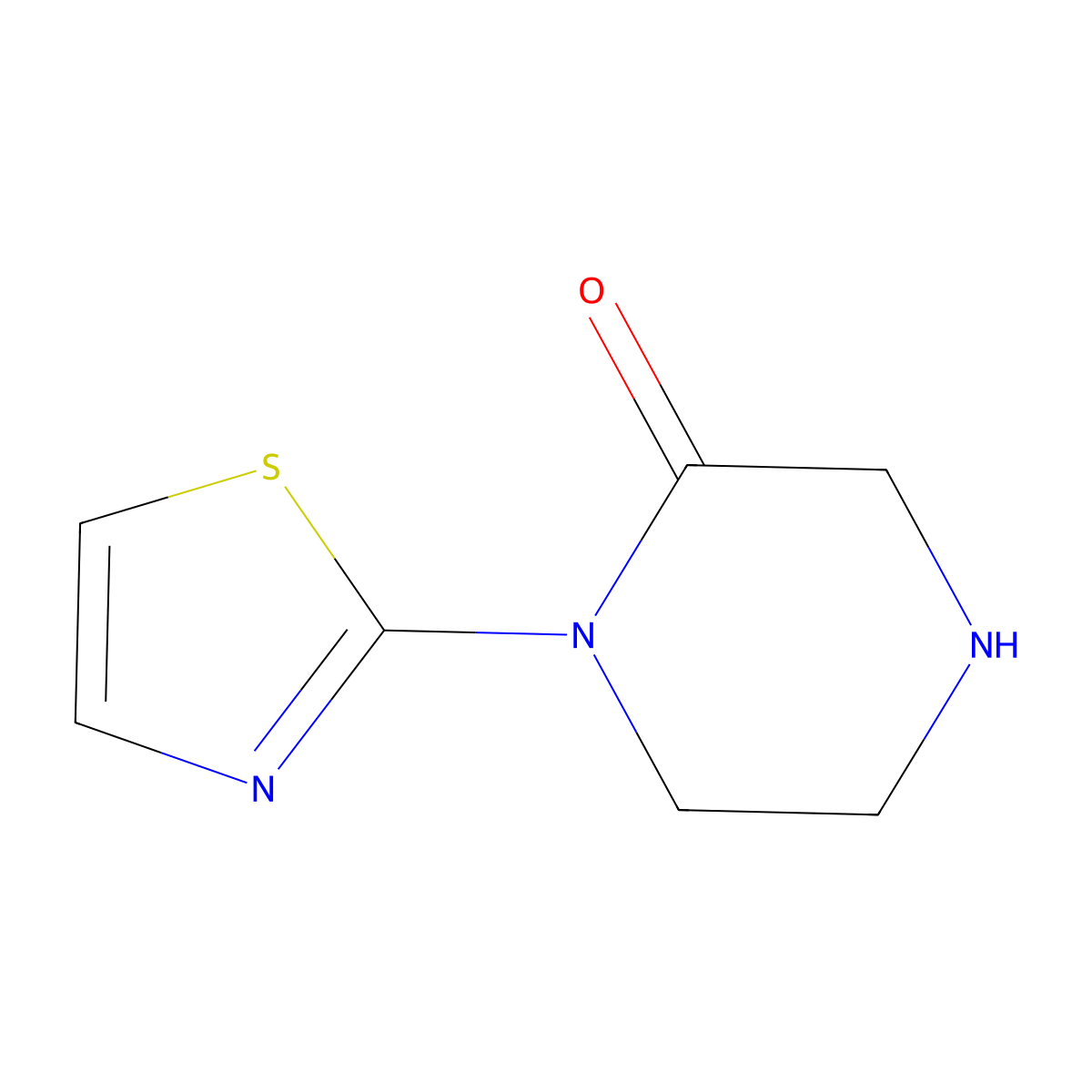 1-(1,3-Thiazol-2-YL)piperazin-2-one molecular structure, CAS 374795-53-6