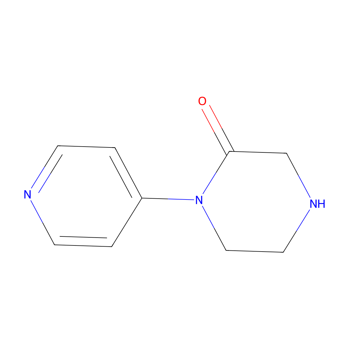 1-(Pyridin-4-YL)piperazin-2-one molecular structure, CAS 374795-64-9