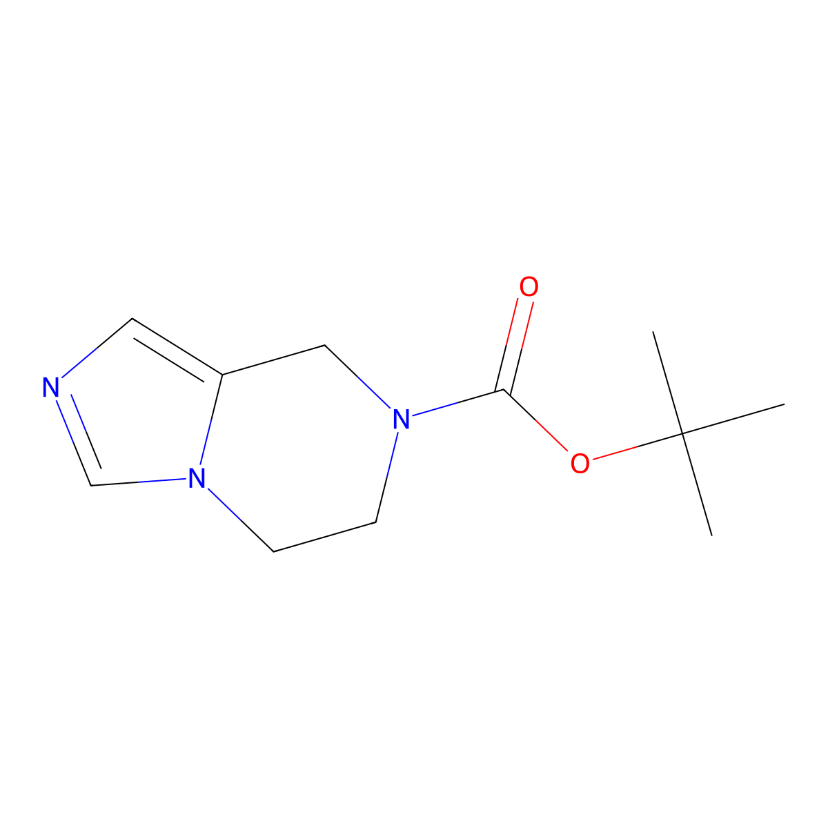 tert-butyl 5,6-dihydroimidazo[1,5-a]pyrazine-7(8H)-carboxylate molecular structure, CAS 374795-76-3