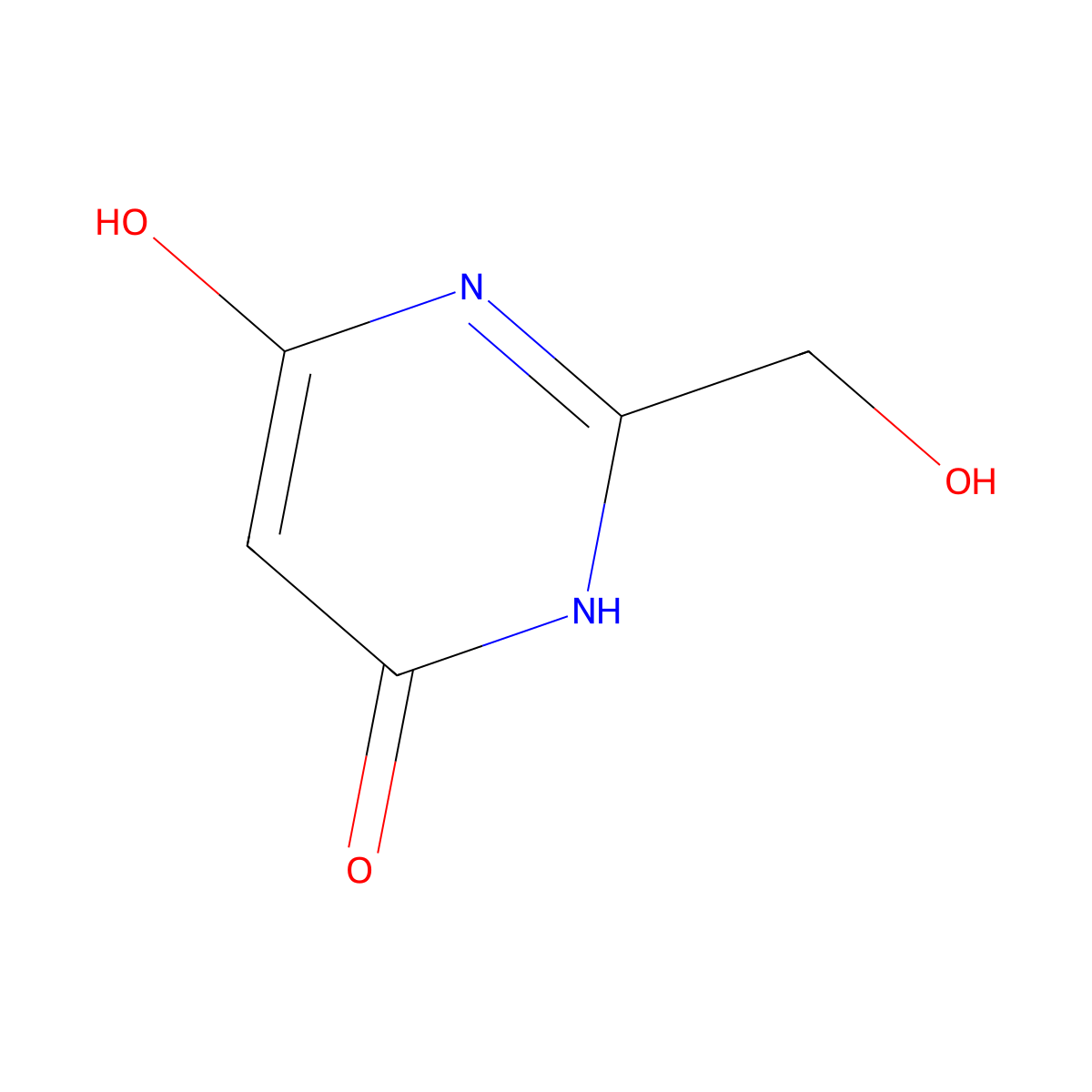 2-(Hydroxymethyl)-4,6-pyrimidinediol molecular structure, CAS 3748-16-1