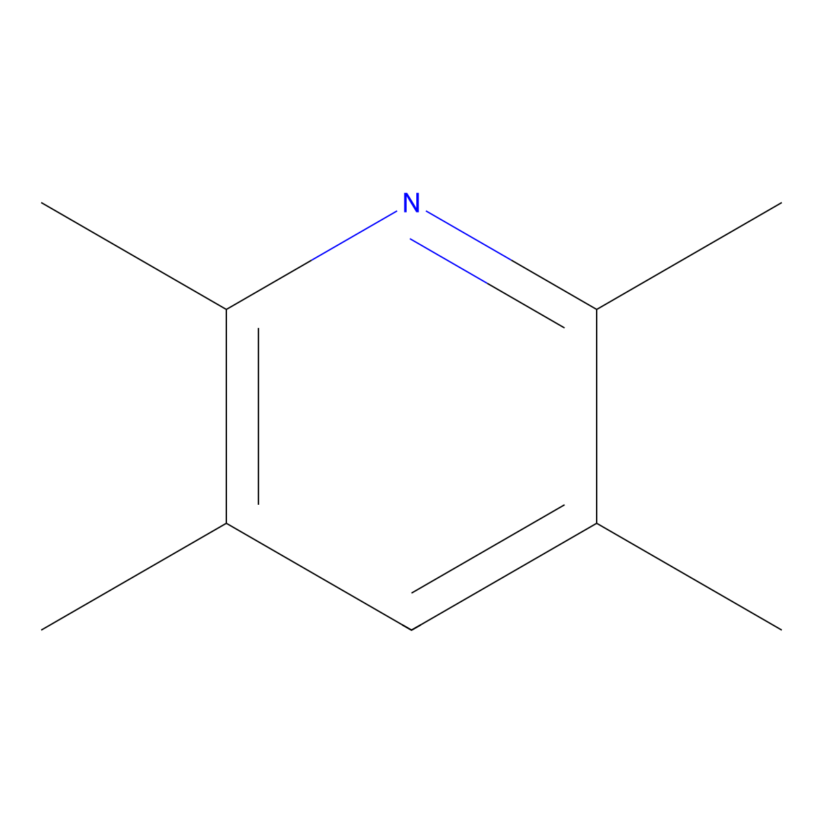 2,3,5,6-Tetramethylpyridine molecular structure, CAS 3748-84-3