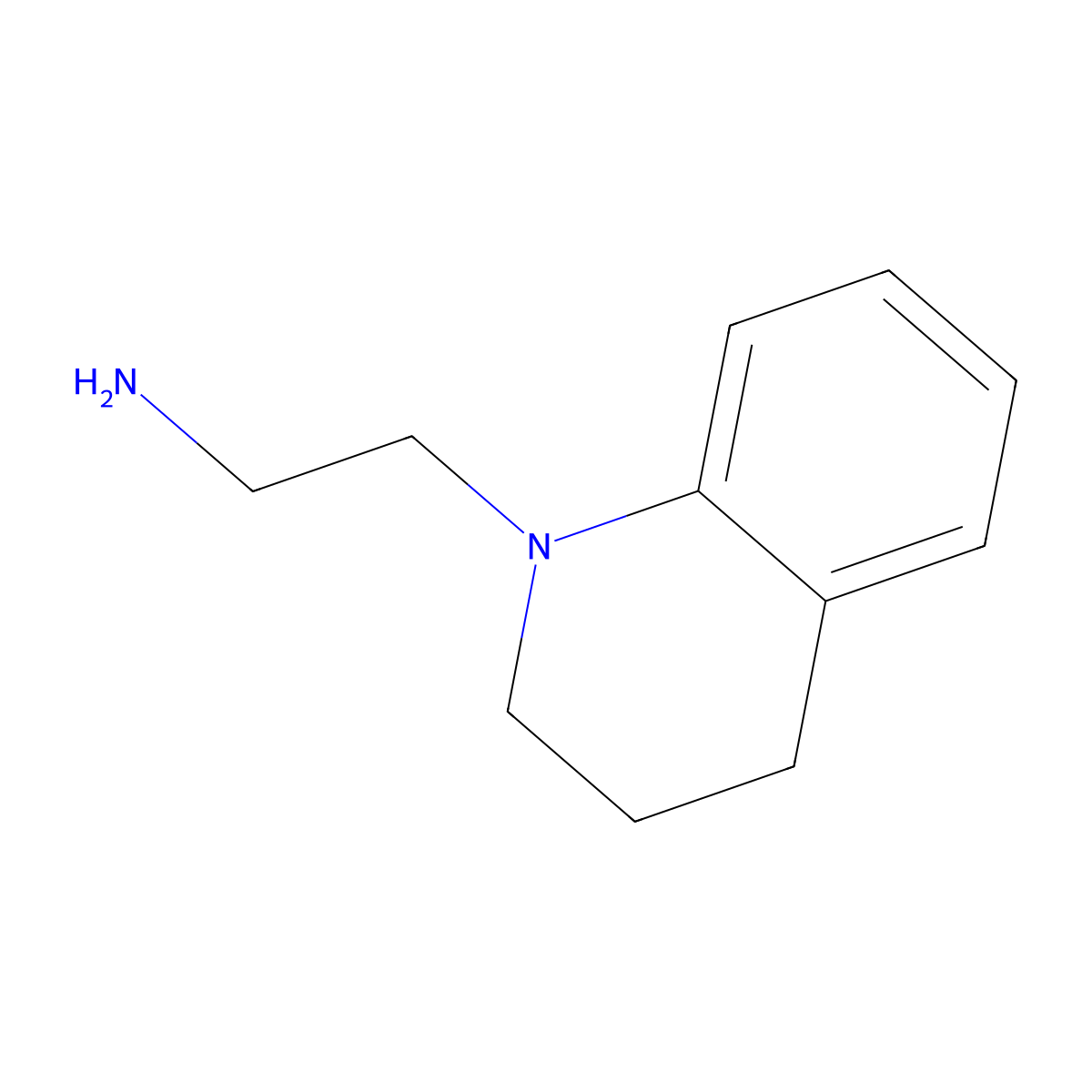 2-(1,2,3,4-Tetrahydroquinolin-1-yl)ethan-1-amine molecular structure, CAS 37481-18-8