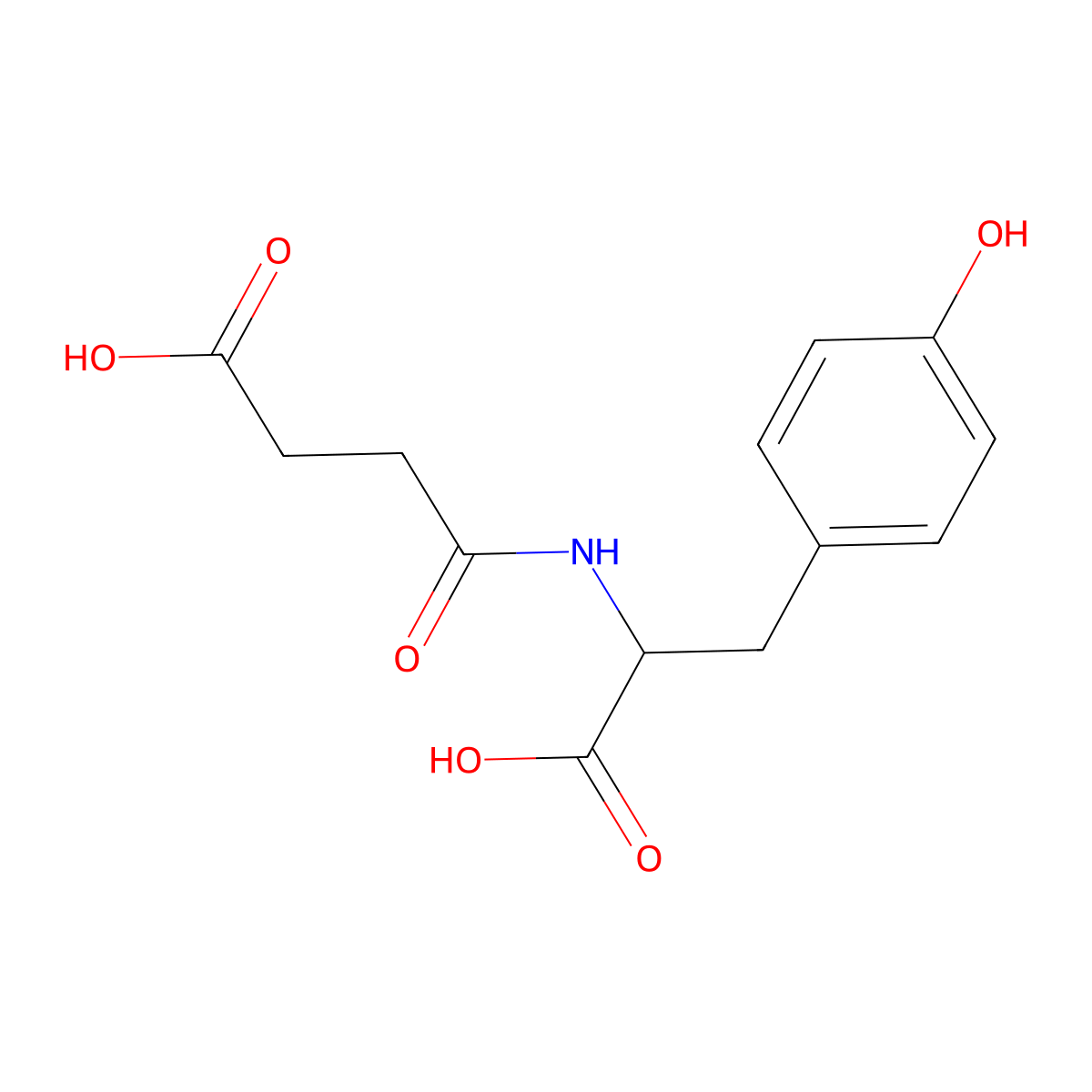 N-Succinyl-L-tyrosine molecular structure, CAS 374816-32-7