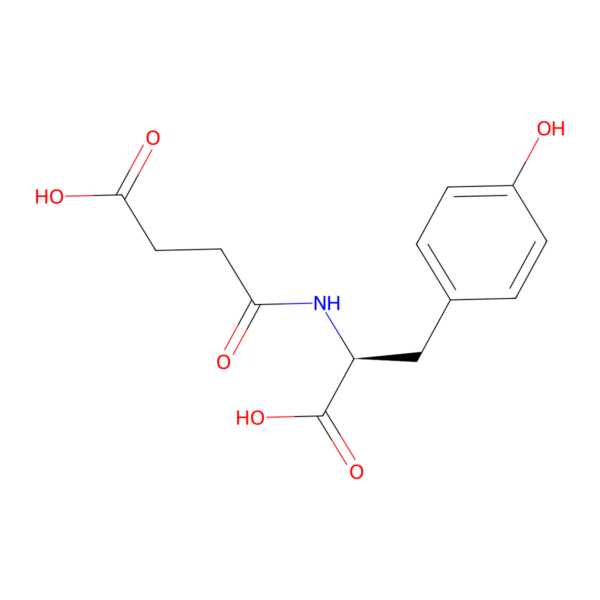 N-Succinyl-L-tyrosine molecular structure, CAS 374816-32-7