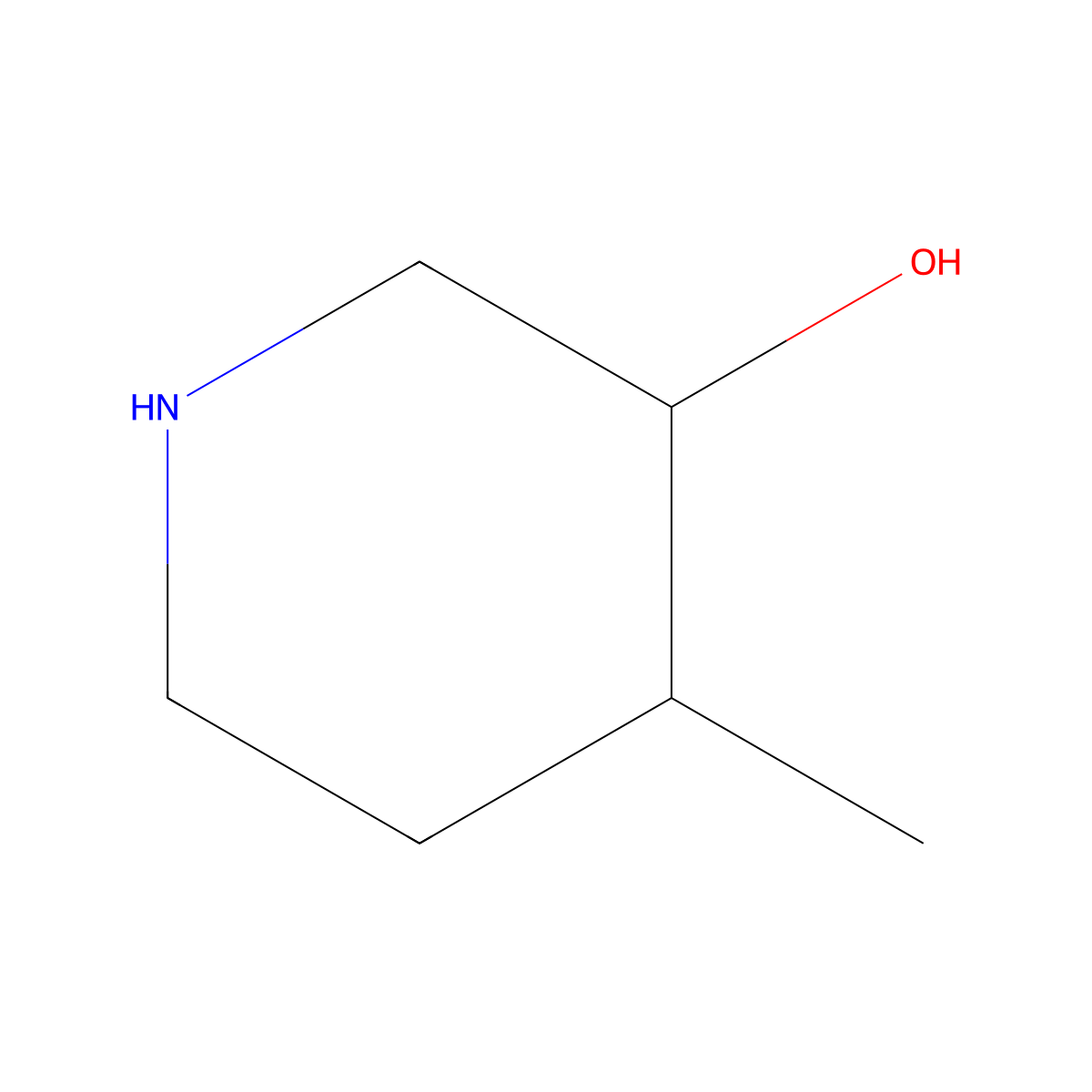 trans-4-Methyl-piperidin-3-OL molecular structure, CAS 374822-48-7