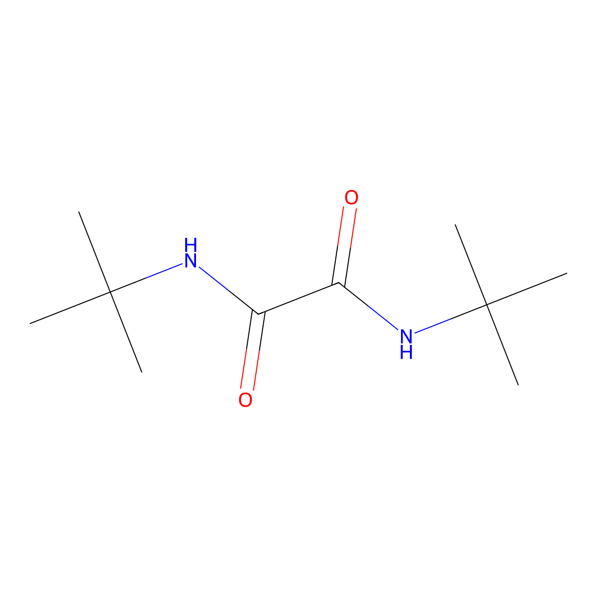 N,N'-Di-tert-butyloxamide molecular structure, CAS 37486-48-9