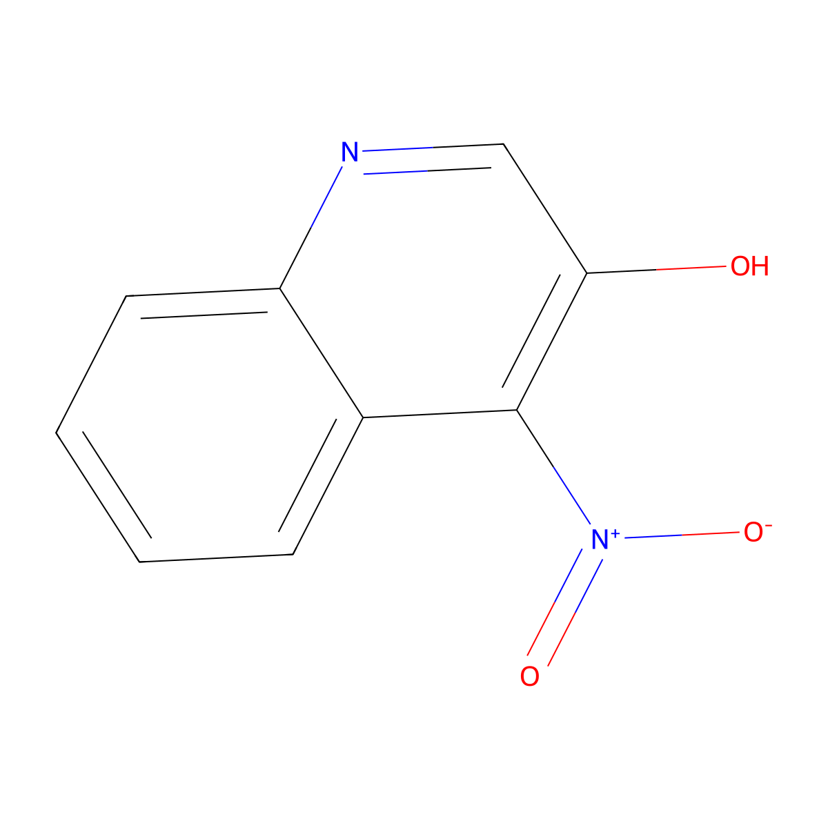 4-Nitroquinolin-3-ol molecular structure, CAS 37487-46-0