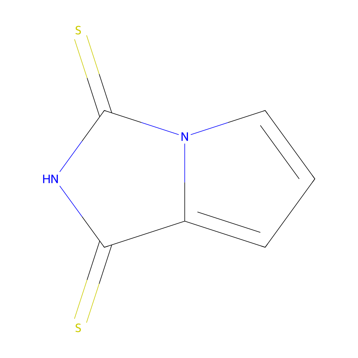 1H-Pyrrolo[1,2-c]imidazole-1,3(2H)-dithione molecular structure, CAS 37488-55-4