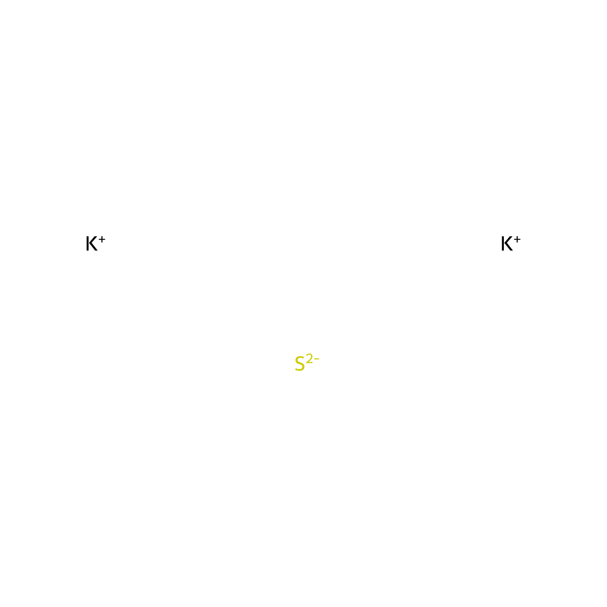 Potassium Sulfide molecular structure, CAS 37488-75-8