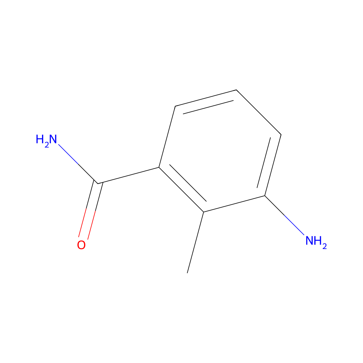 3-Amino-2-methylbenzamide molecular structure, CAS 374889-30-2
