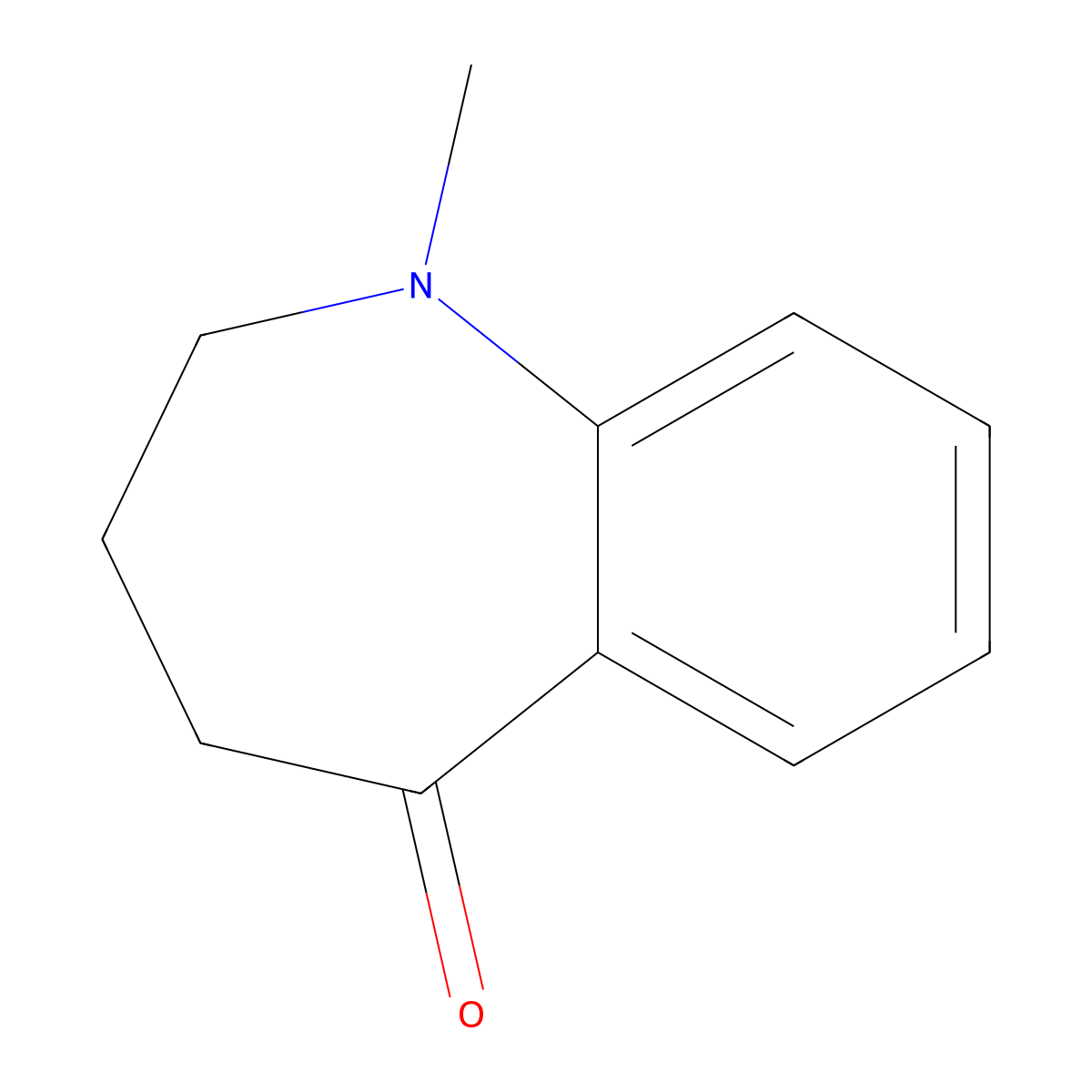 1-Methyl-1,2,3,4-tetrahydro-5H-1-benzazepin-5-one molecular structure, CAS 3749-11-9