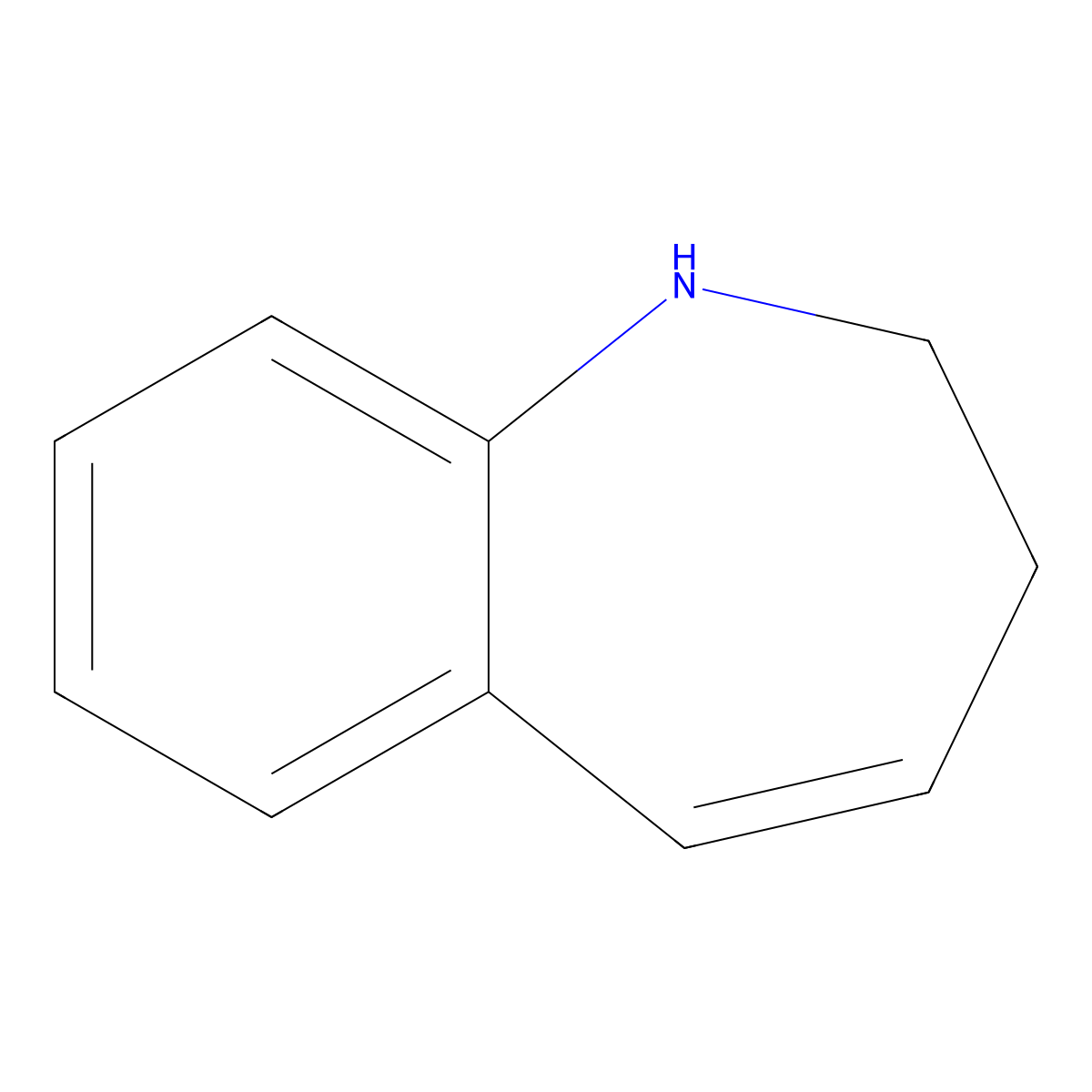 2,3-Dihydro-1H-1-benzazepine molecular structure, CAS 3749-12-0