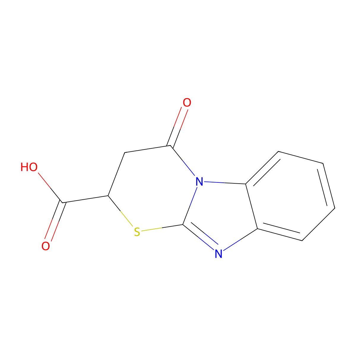 4-oxo-3,4-dihydro-2H-[1,3]thiazino[3,2-a]benzimidazole-2-carboxylic acid molecular structure, CAS 374911-97-4