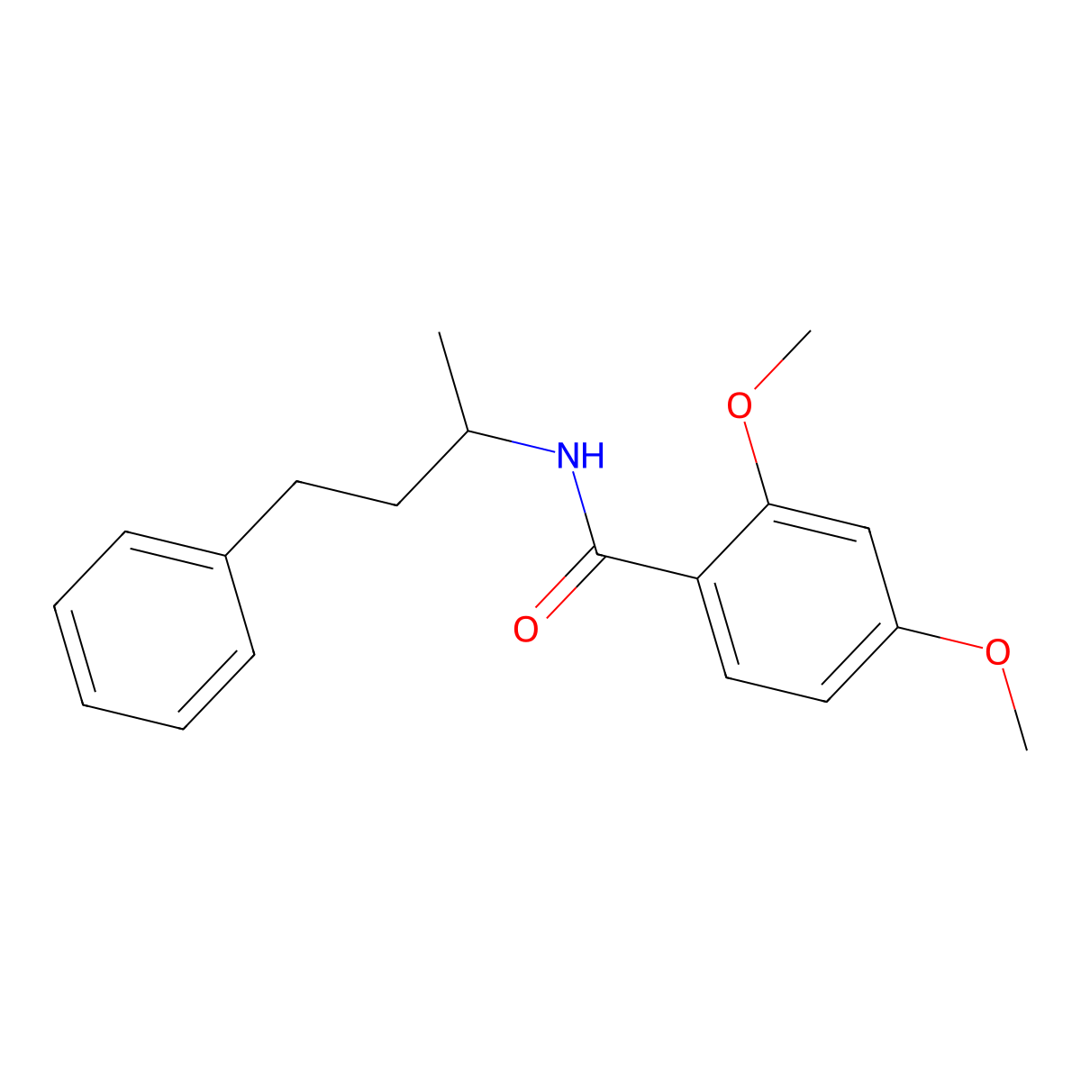 2,4-dimethoxy-N-(4-phenylbutan-2-yl)benzamide molecular structure, CAS 374915-34-1