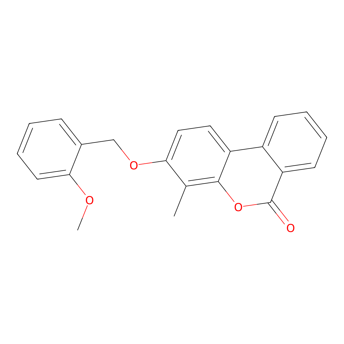 3-[(2-Methoxyphenyl)methoxy]-4-methylbenzo[c]chromen-6-one molecular structure, CAS 374915-73-8