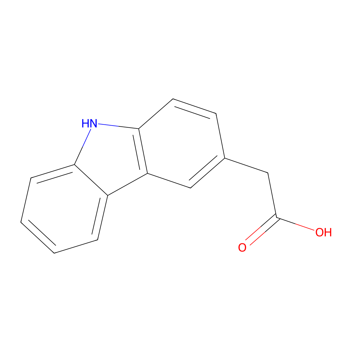 2-(9H-carbazol-3-yl)acetic Acid molecular structure, CAS 374916-11-7