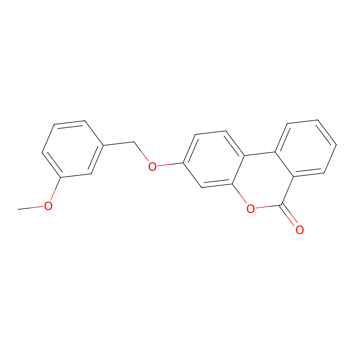 3-[(3-Methoxyphenyl)methoxy]benzo[c]chromen-6-one molecular structure, CAS 374918-88-4