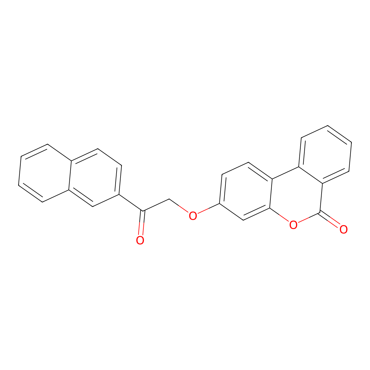3-(2-Naphthalen-2-yl-2-oxoethoxy)benzo[c]chromen-6-one molecular structure, CAS 374922-27-7