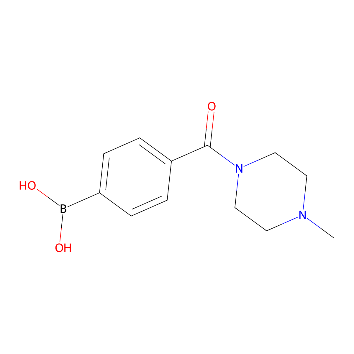 4-(4-Methylpiperazine-1-carbonyl)phenylboronic acid molecular structure, CAS 374927-12-5
