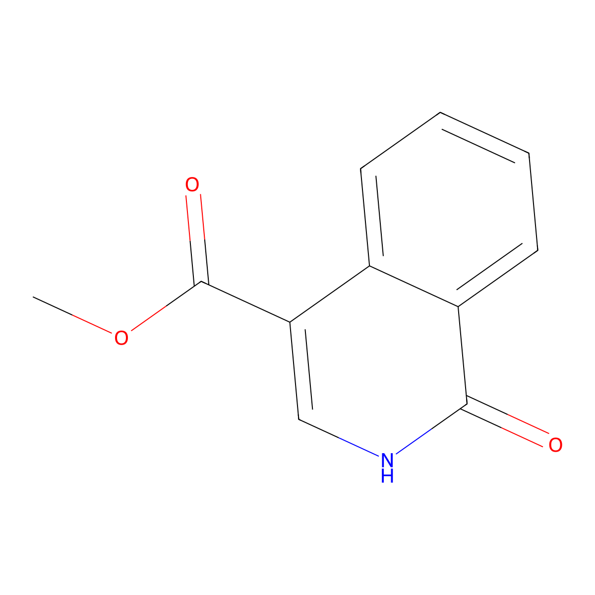 Methyl 1-Oxo-2H-Isoquinoline-4-Carboxylate molecular structure, CAS 37497-84-0