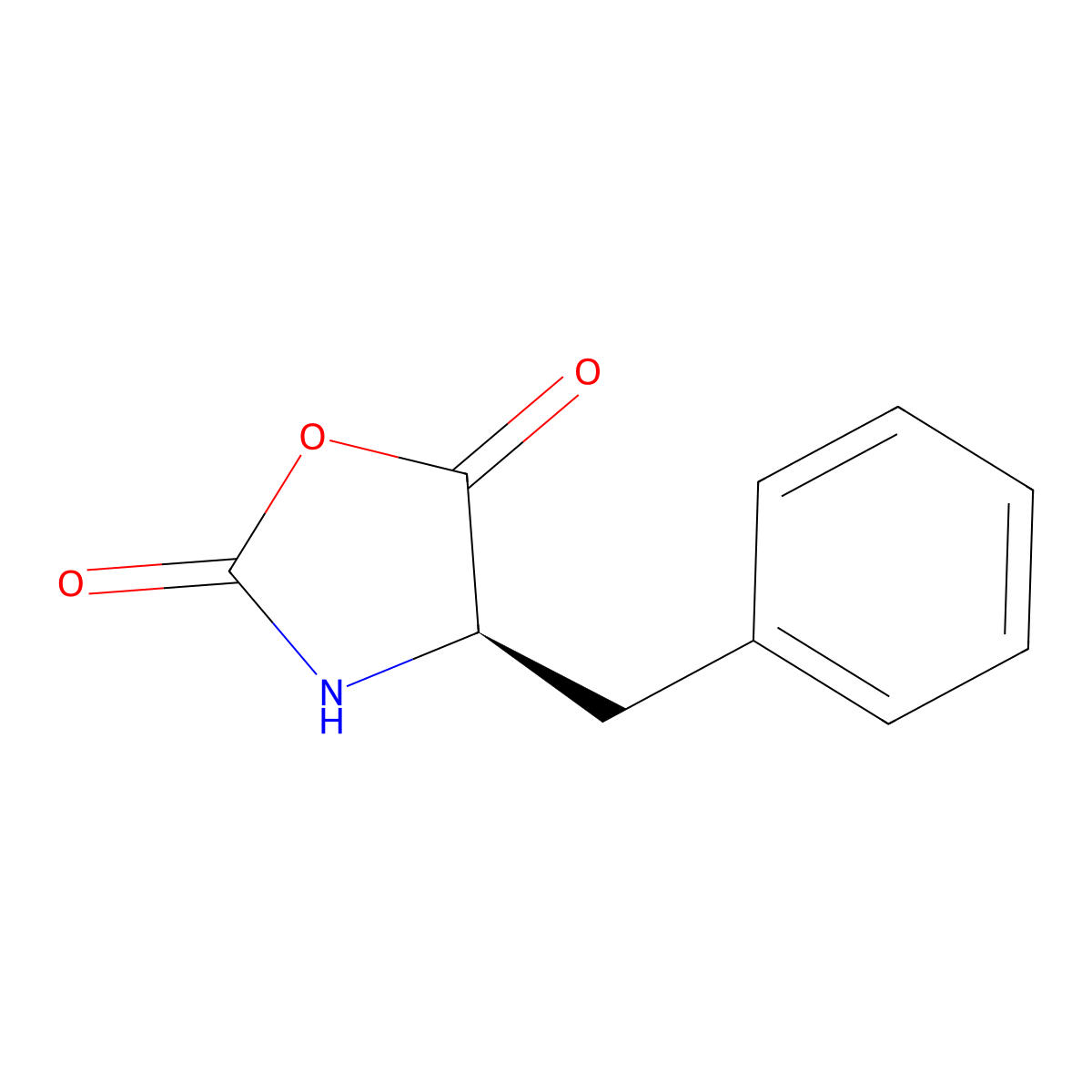 (R)-4-Benzyloxazolidine-2,5-dione molecular structure, CAS 37498-95-6