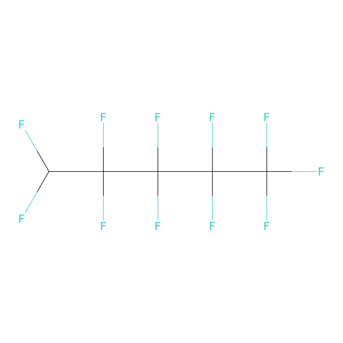 1,1,1,2,2,3,3,4,4,5,5-Undecafluoropentane molecular structure, CAS 375-61-1