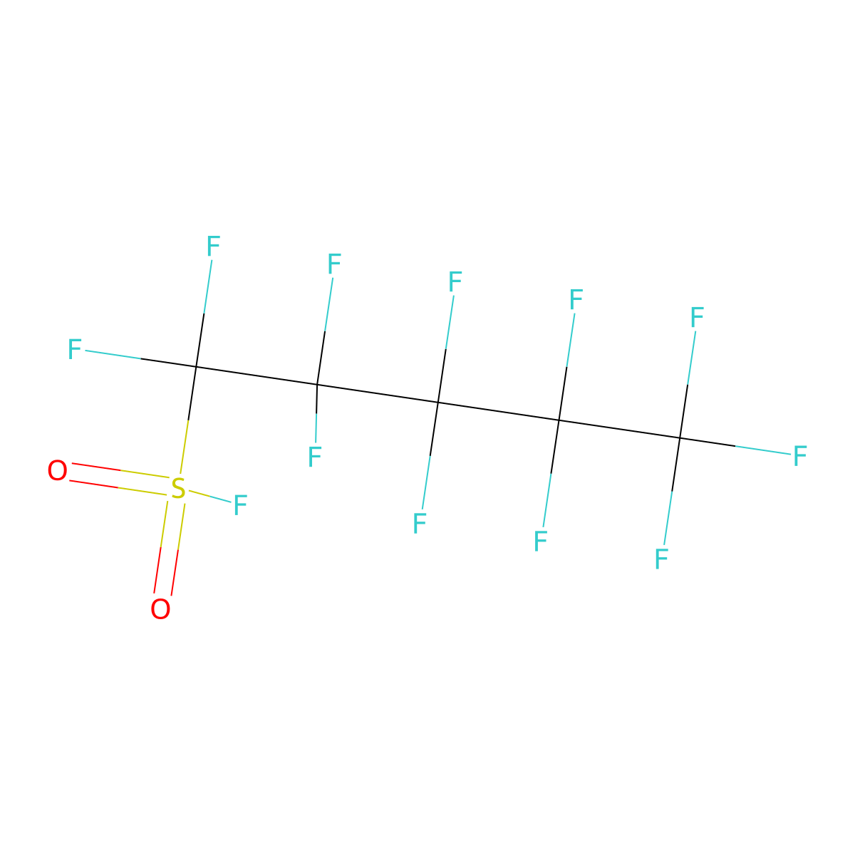 1-Pentanesulfonyl fluoride, 1,1,2,2,3,3,4,4,5,5,5-undecafluoro- molecular structure, CAS 375-81-5
