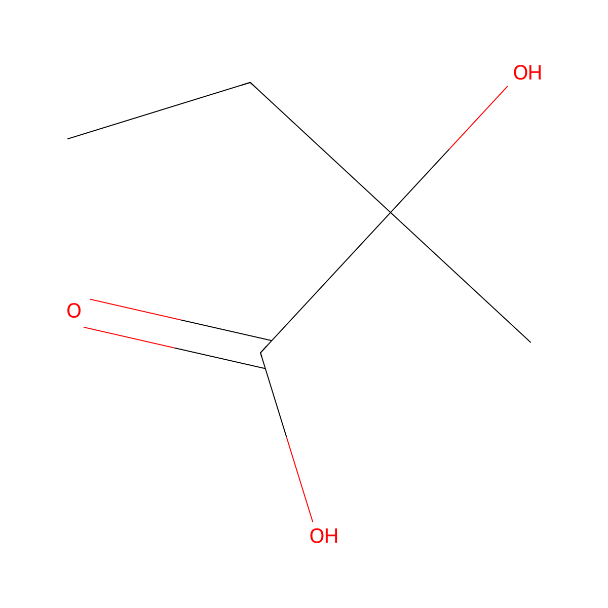 (2S)-2-hydroxy-2-methylbutanoic acid molecular structure, CAS 37505-07-0