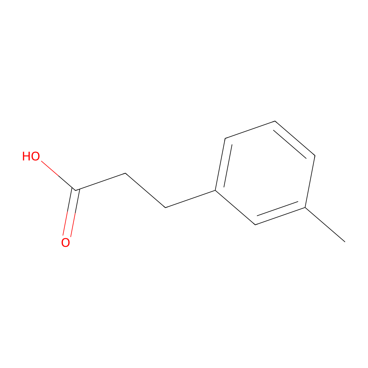 3-(3-Methylphenyl)propionic acid molecular structure, CAS 3751-48-2