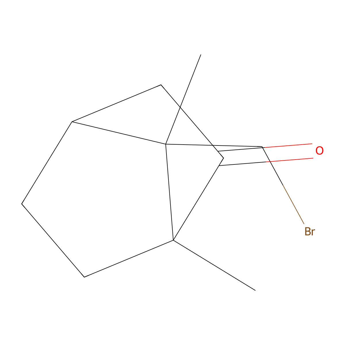 7-(Bromomethyl)-1,7-dimethylbicyclo[2.2.1]heptan-2-one molecular structure, CAS 3751-96-0