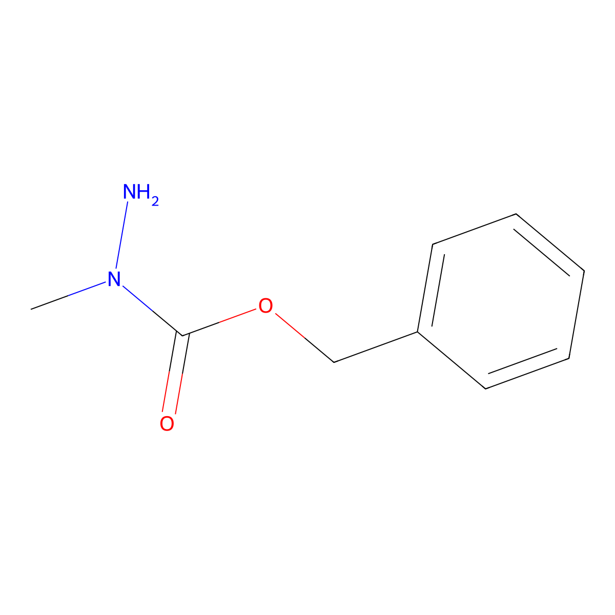 N-methyl(benzyloxy)carbohydrazide molecular structure, CAS 37519-04-3