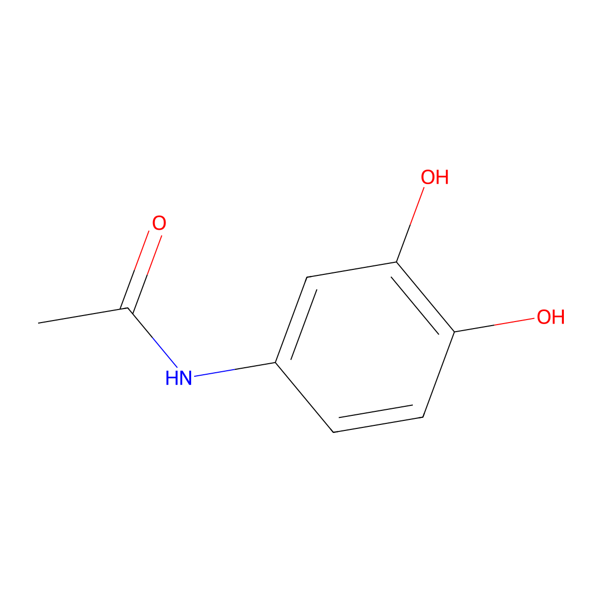3-Hydroxyacetaminophen molecular structure, CAS 37519-14-5