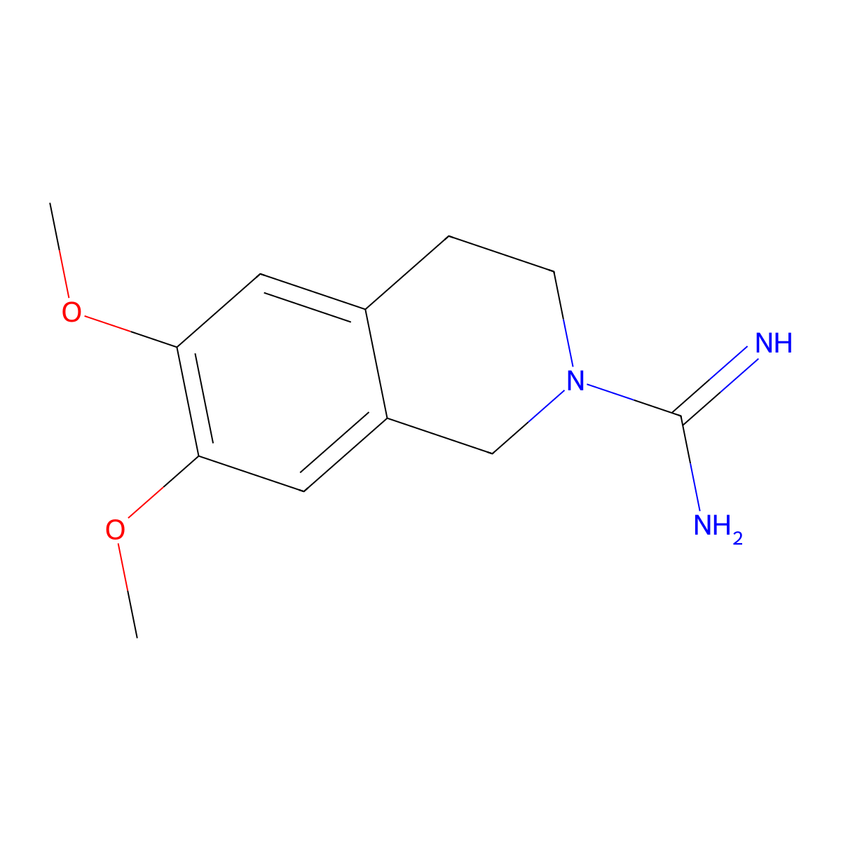 6,7-dimethoxy-3,4-dihydroisoquinoline-2(1H)-carboximidamide molecular structure, CAS 37519-72-5