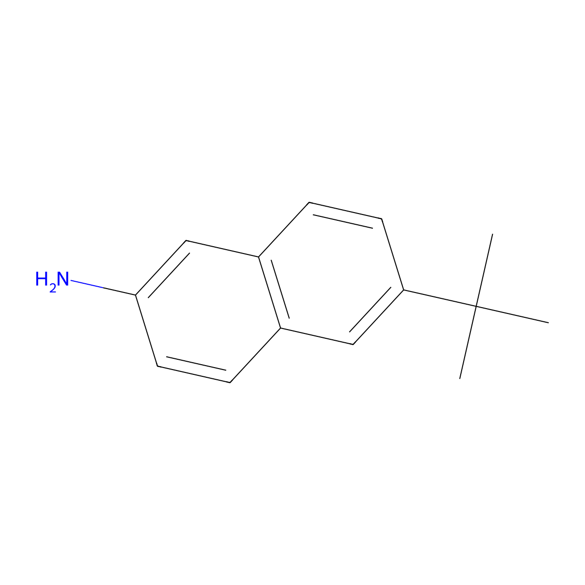 6-(Tert-butyl)naphthalen-2-amine molecular structure, CAS 37521-64-5