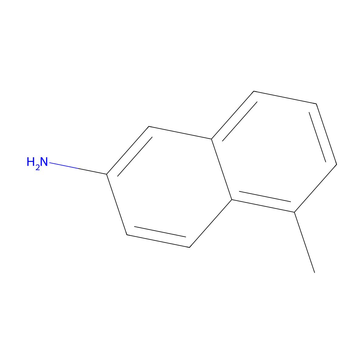 5-Methylnaphthalen-2-amine molecular structure, CAS 37521-76-9