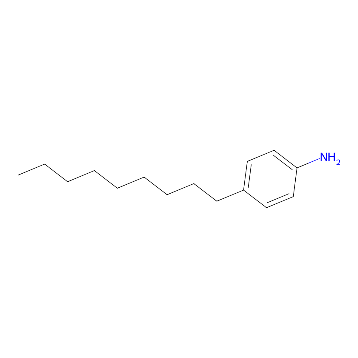 p-Nonylaniline molecular structure, CAS 37529-29-6