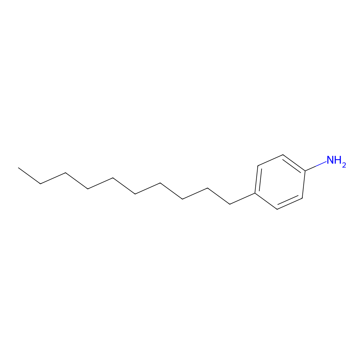 4-Decylaniline molecular structure, CAS 37529-30-9