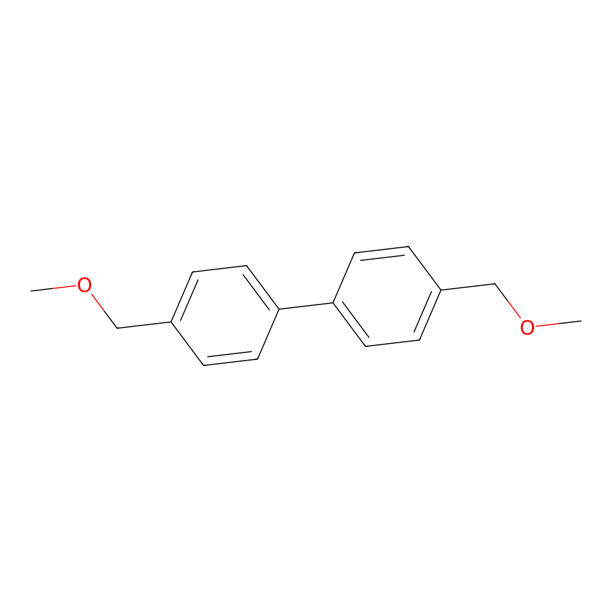 4,4-Bis(methoxymethyl)biphenyl molecular structure, CAS 3753-18-2