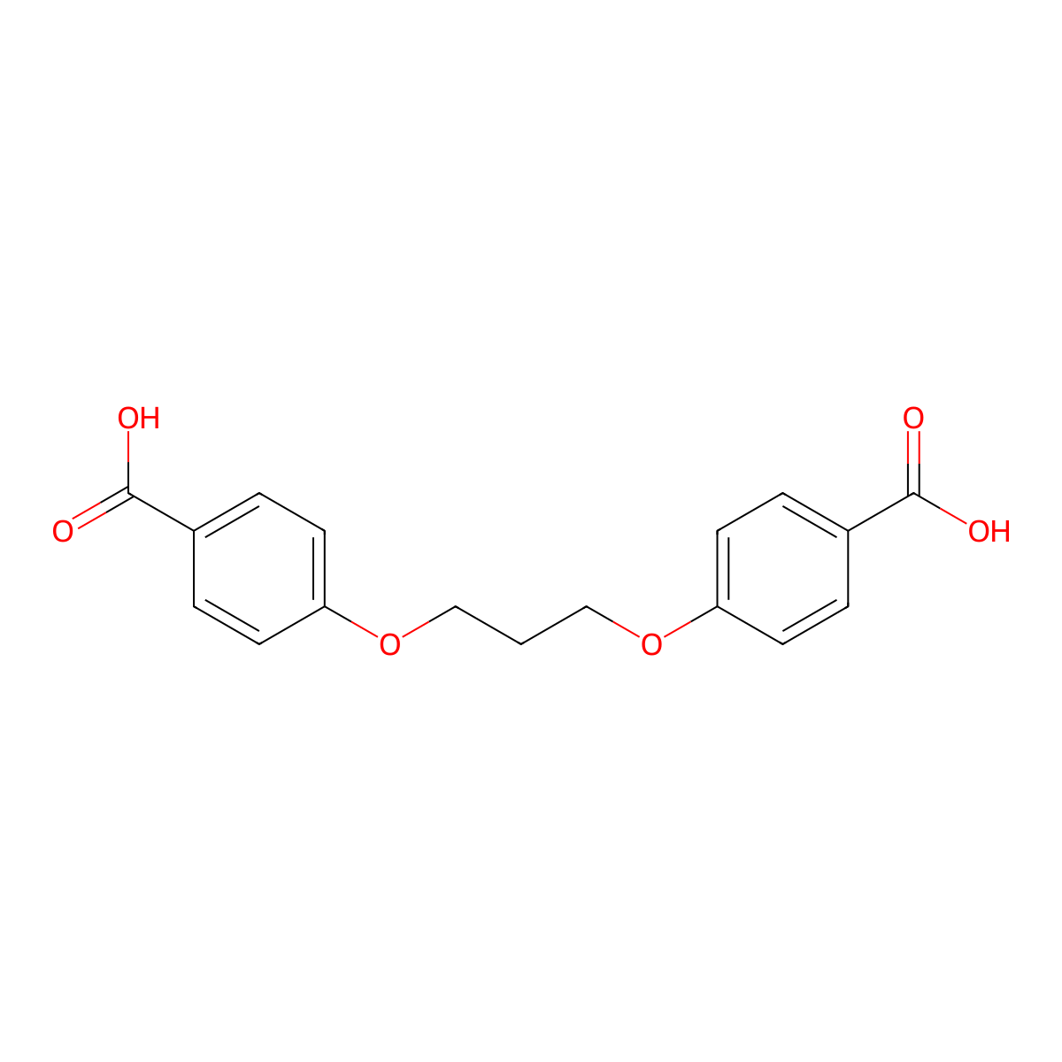 1,3-Bis(4-carboxyphenoxy)propane molecular structure, CAS 3753-81-9