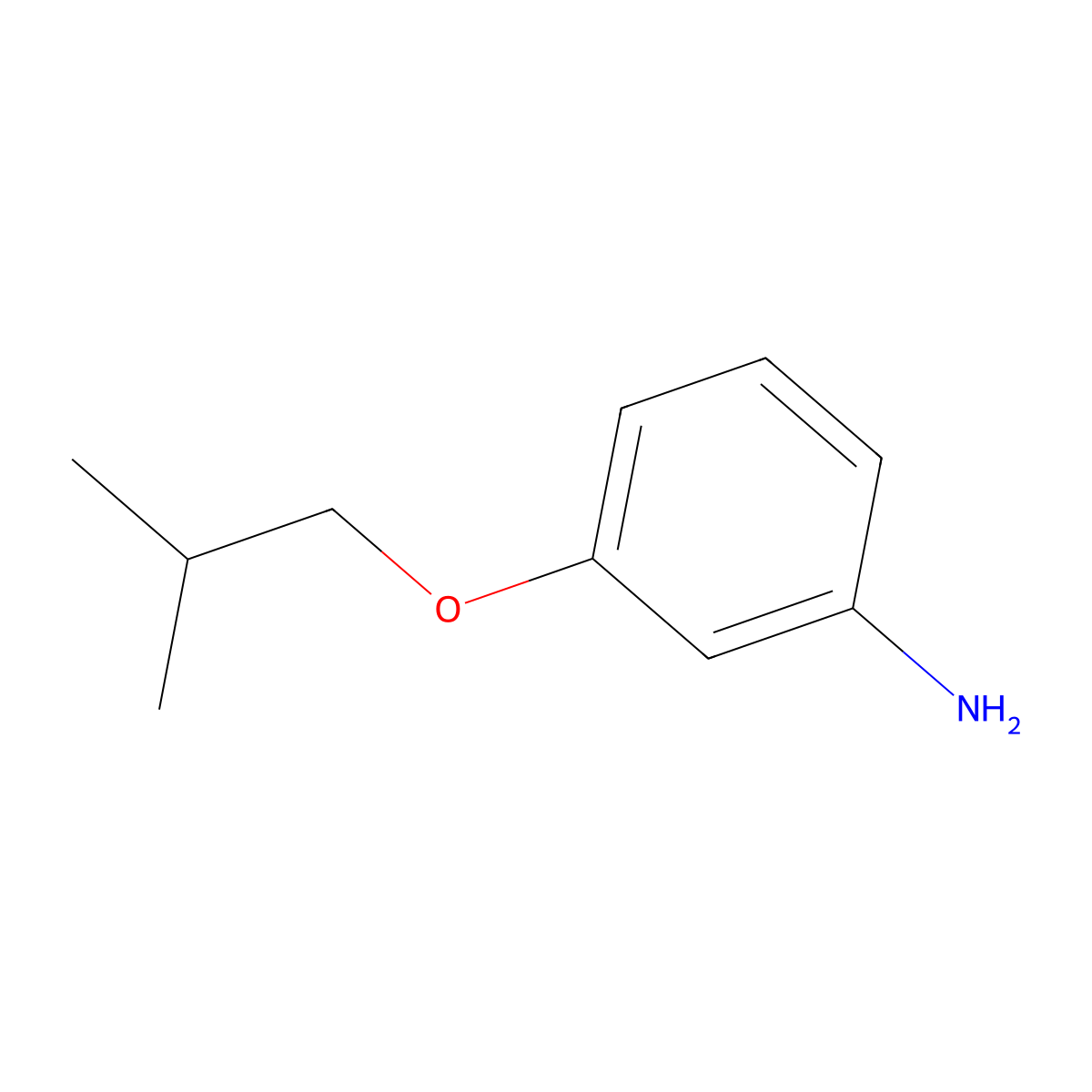 3-(2-Methylpropoxy)aniline molecular structure, CAS 37532-43-7
