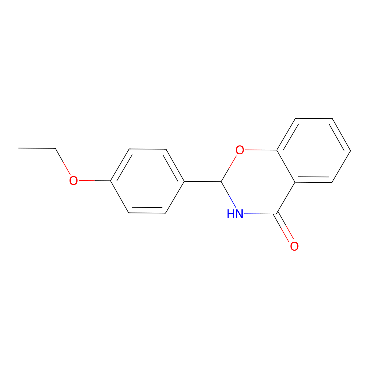 2-(4-ethoxyphenyl)-2,3-dihydro-4H-1,3-benzoxazin-4-one molecular structure, CAS 375353-23-4