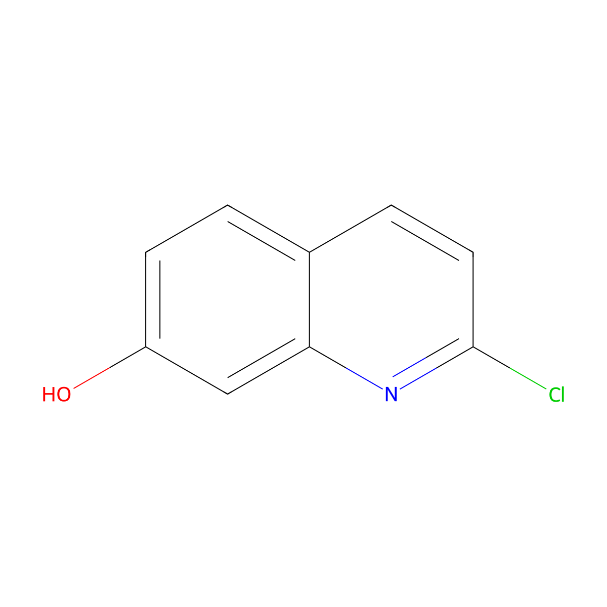 2-Chloroquinolin-7-ol molecular structure, CAS 375358-19-3