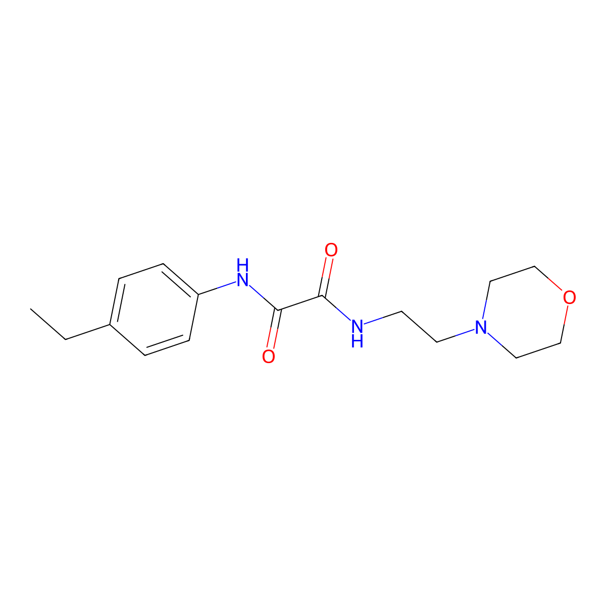 N1-(4-ethylphenyl)-N2-(2-morpholinoethyl)oxalamide molecular structure, CAS 375358-31-9
