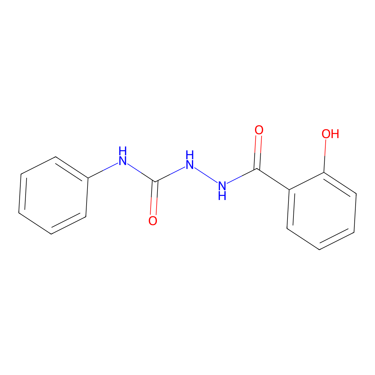 2-[(2-hydroxyphenyl)carbonyl]-N-phenylhydrazinecarboxamide molecular structure, CAS 37536-30-4