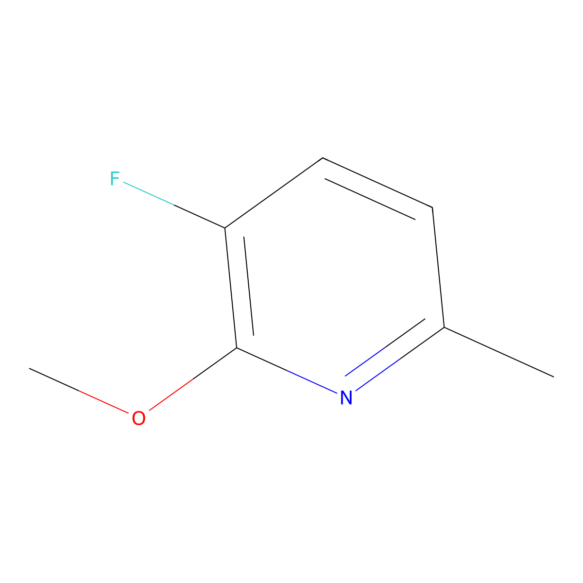 3-Fluoro-2-methoxy-6-methylpyridine molecular structure, CAS 375368-80-2