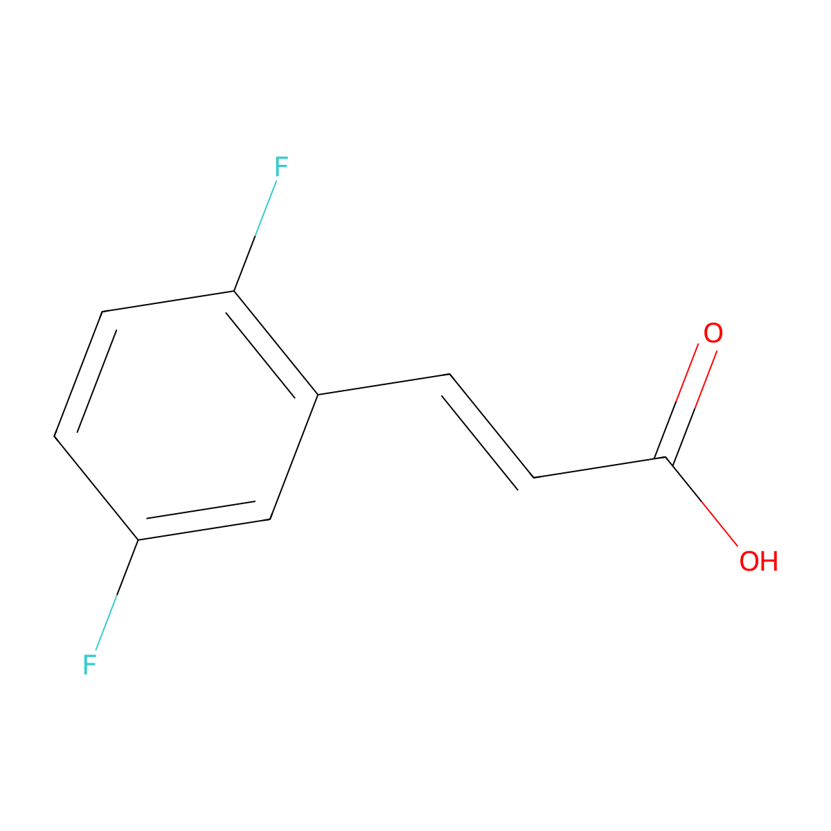 3-(2,5-Difluoro-phenyl)-acrylic acid molecular structure, CAS 375368-88-0